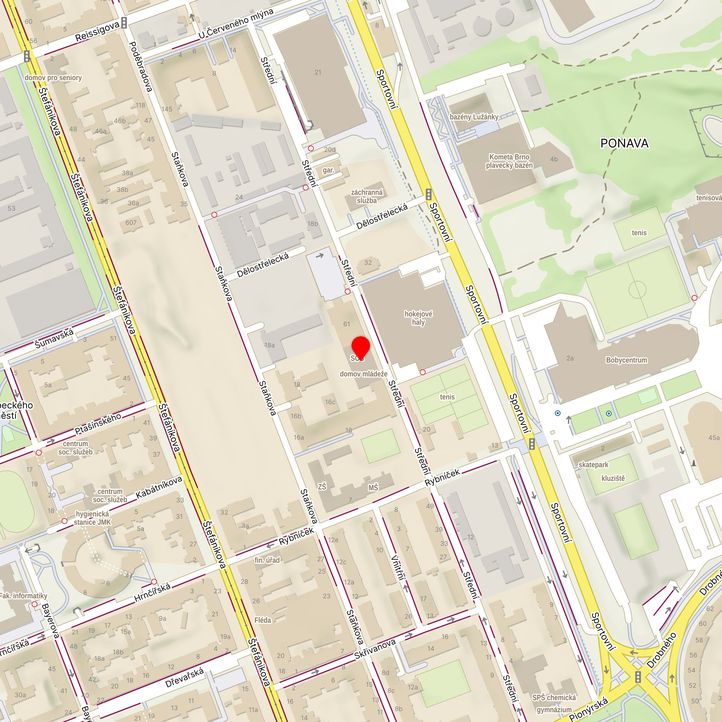 Mapa školy z Mapy.cz