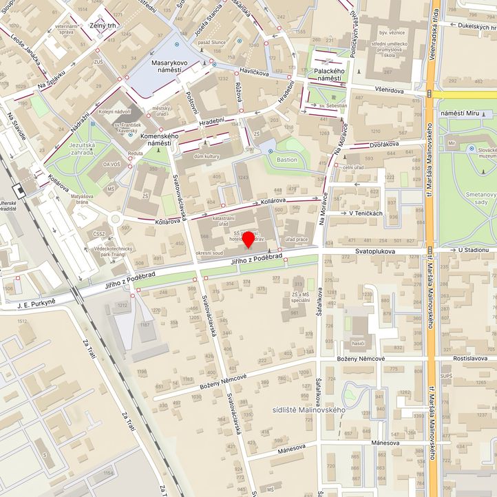 Mapa školy z Mapy.cz