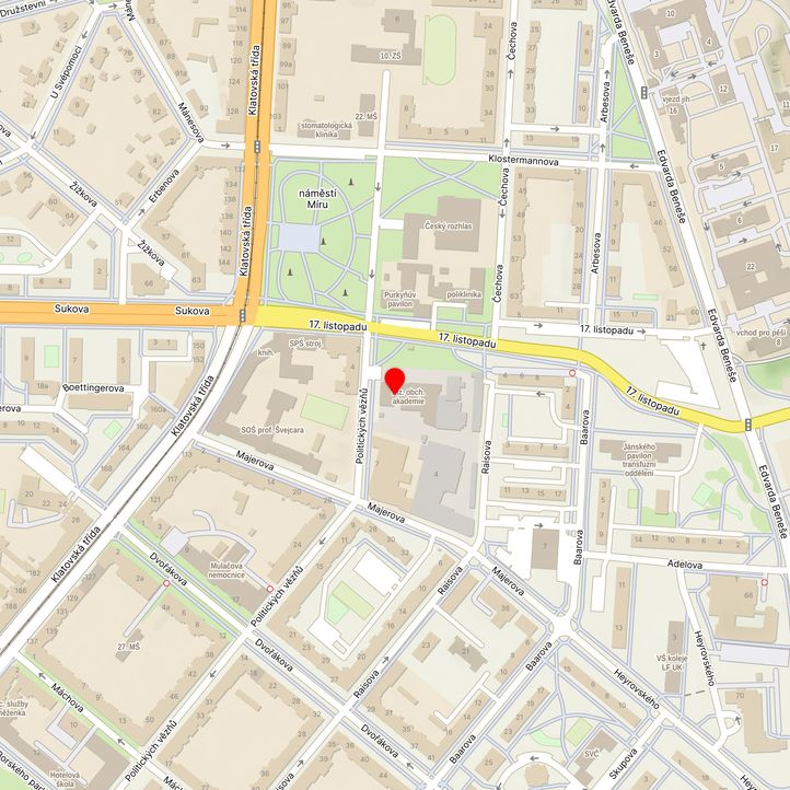 Mapa školy z Mapy.cz