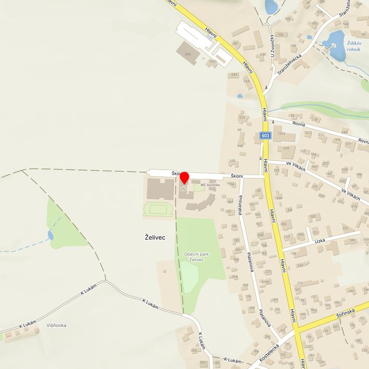 Mapa školy z Mapy.cz