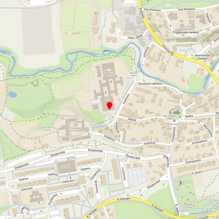 Mapa školy z Mapy.cz