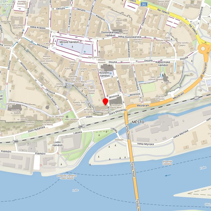 Mapa školy z Mapy.cz