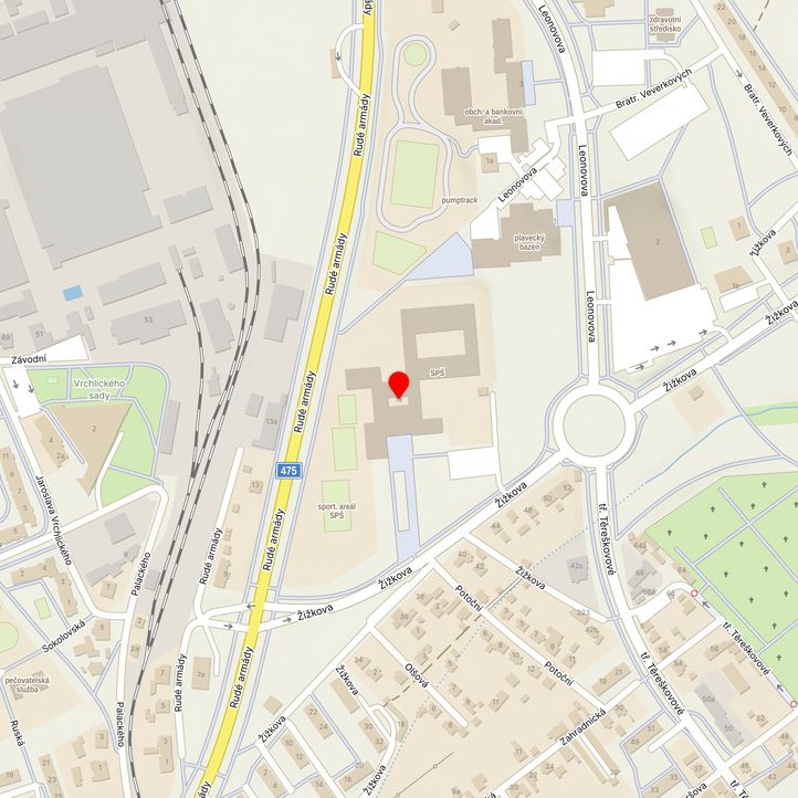 Mapa školy z Mapy.cz