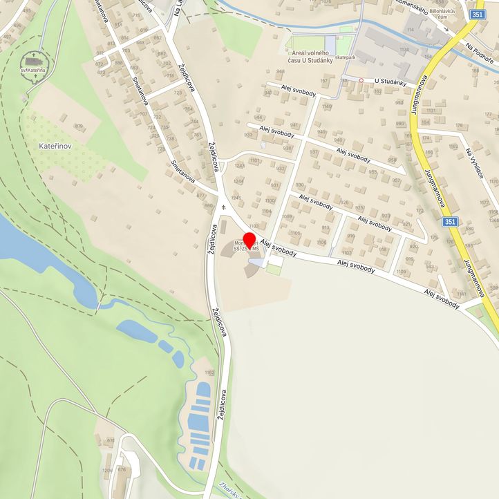 Mapa školy z Mapy.cz