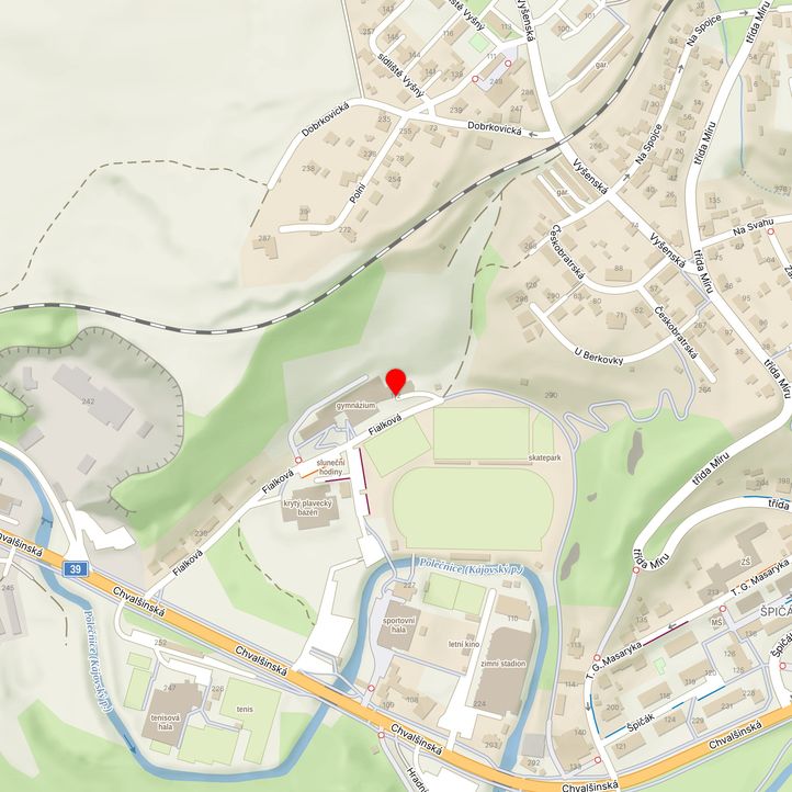 Mapa školy z Mapy.cz