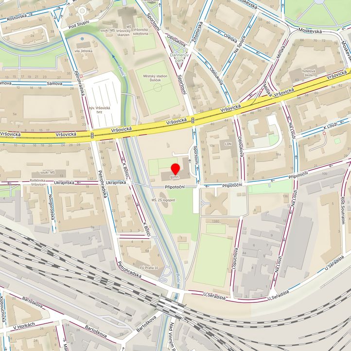 Mapa školy z Mapy.cz