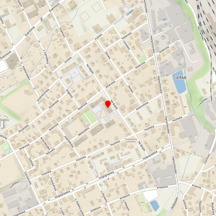 Mapa školy z Mapy.cz