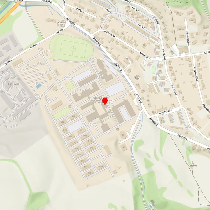 Mapa školy z Mapy.cz