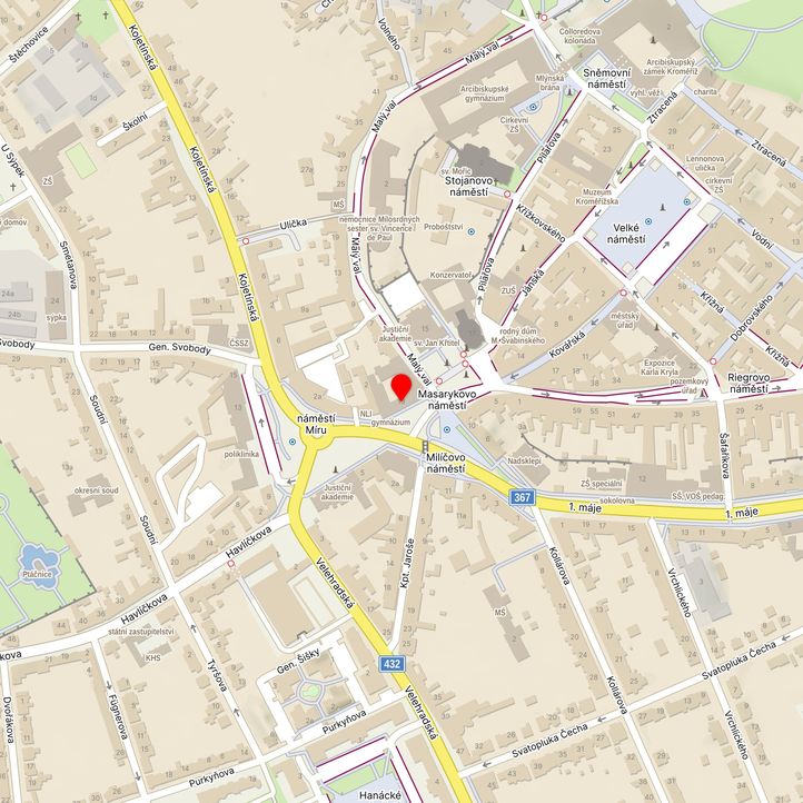 Mapa školy z Mapy.cz