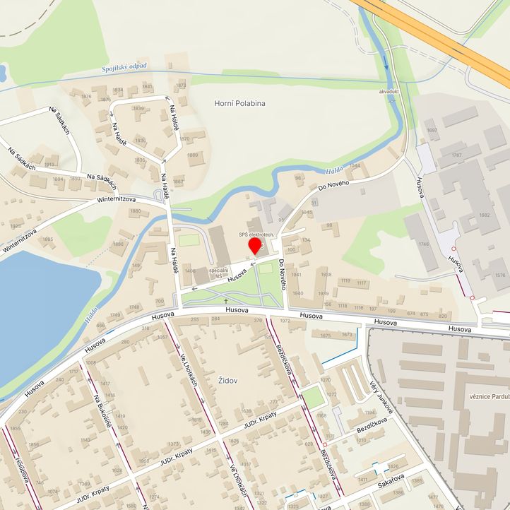 Mapa školy z Mapy.cz