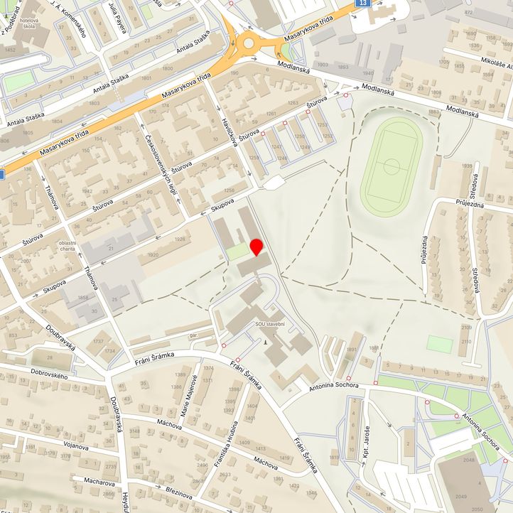 Mapa školy z Mapy.cz