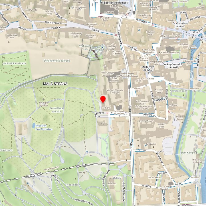 Mapa školy z Mapy.cz