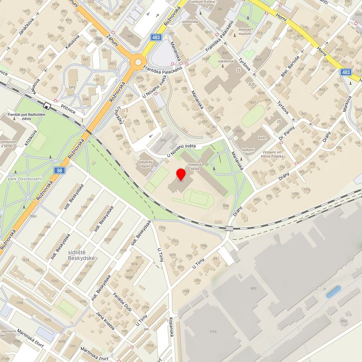 Mapa školy z Mapy.cz