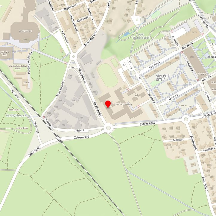 Mapa školy z Mapy.cz