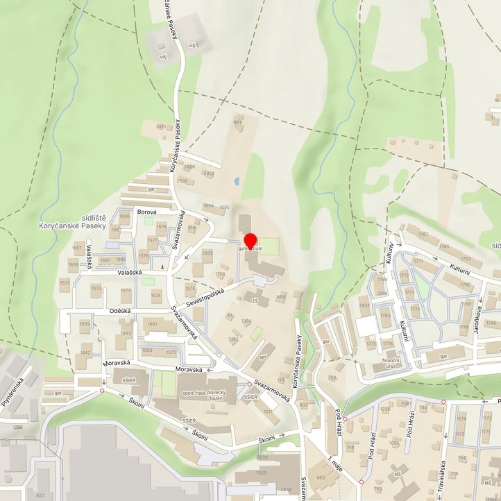 Mapa školy z Mapy.cz