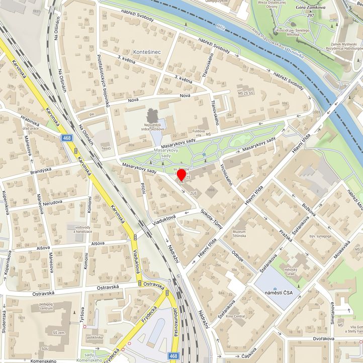 Mapa školy z Mapy.cz