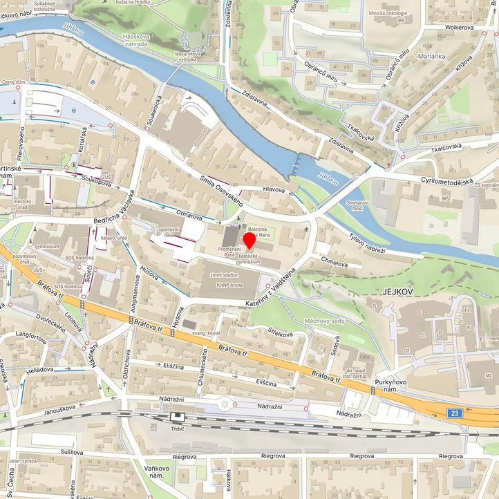 Mapa školy z Mapy.cz