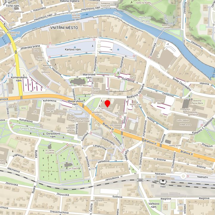 Mapa školy z Mapy.cz