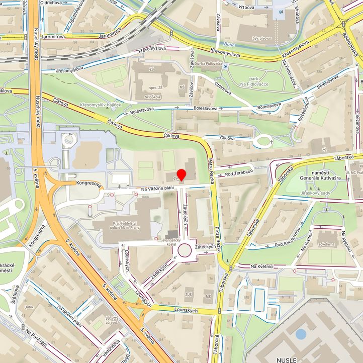 Mapa školy z Mapy.cz