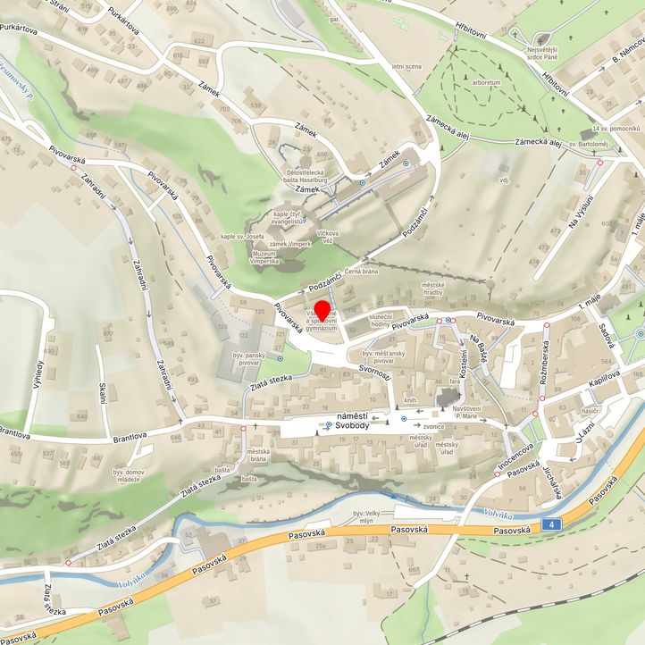 Mapa školy z Mapy.cz