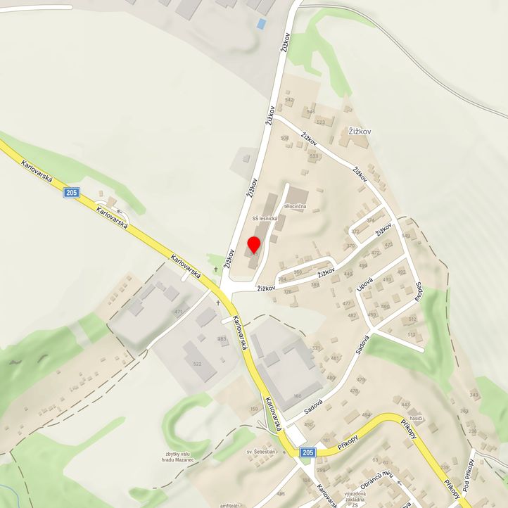 Mapa školy z Mapy.cz