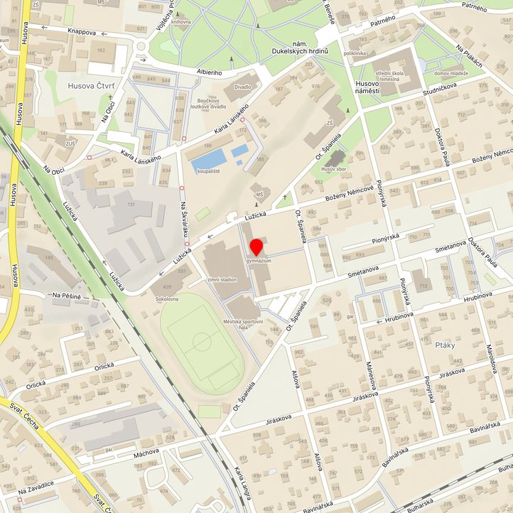 Mapa školy z Mapy.cz