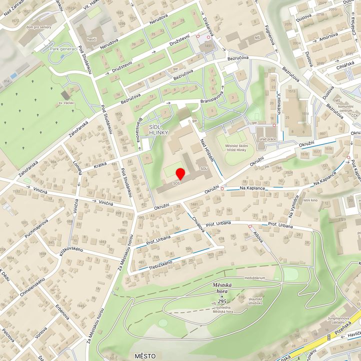 Mapa školy z Mapy.cz