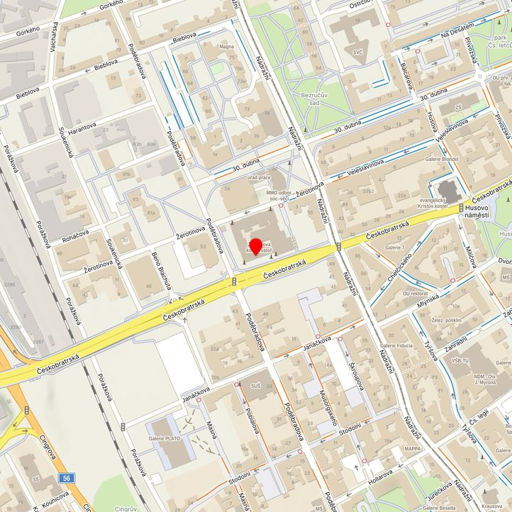 Mapa školy z Mapy.cz