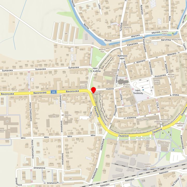 Mapa školy z Mapy.cz