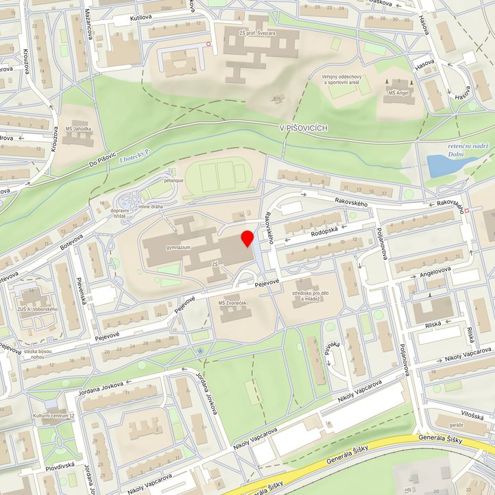 Mapa školy z Mapy.cz