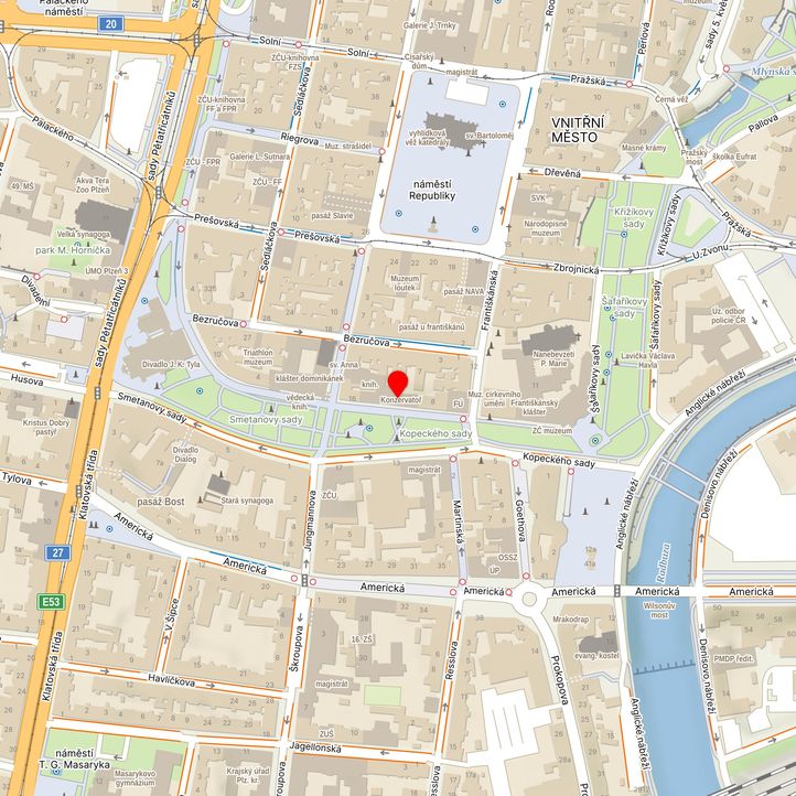 Mapa školy z Mapy.cz