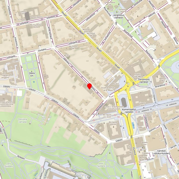 Mapa školy z Mapy.cz