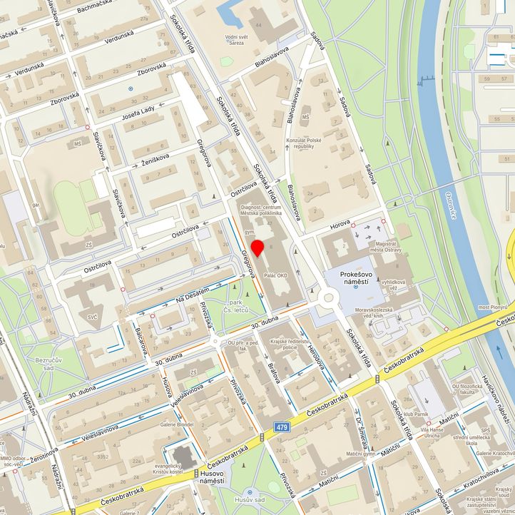 Mapa školy z Mapy.cz