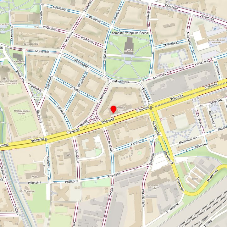 Mapa školy z Mapy.cz