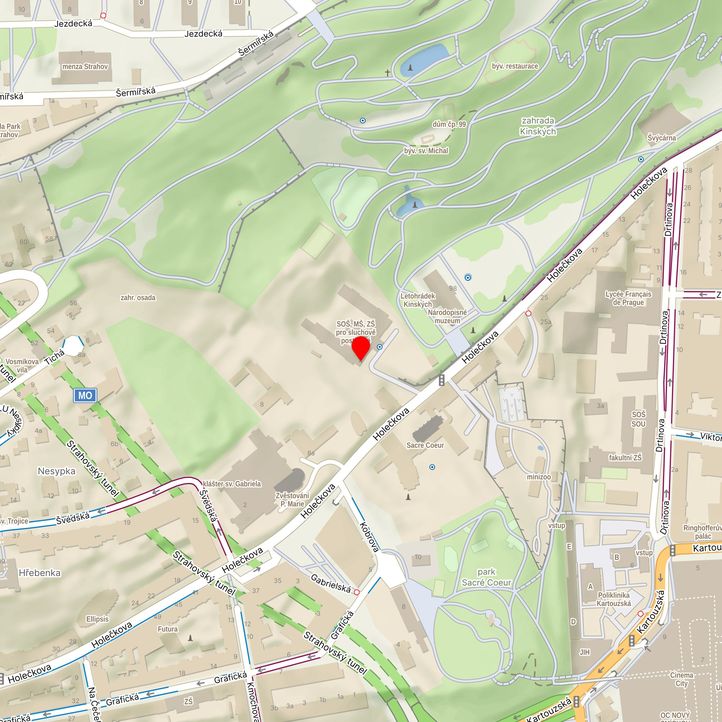 Mapa školy z Mapy.cz