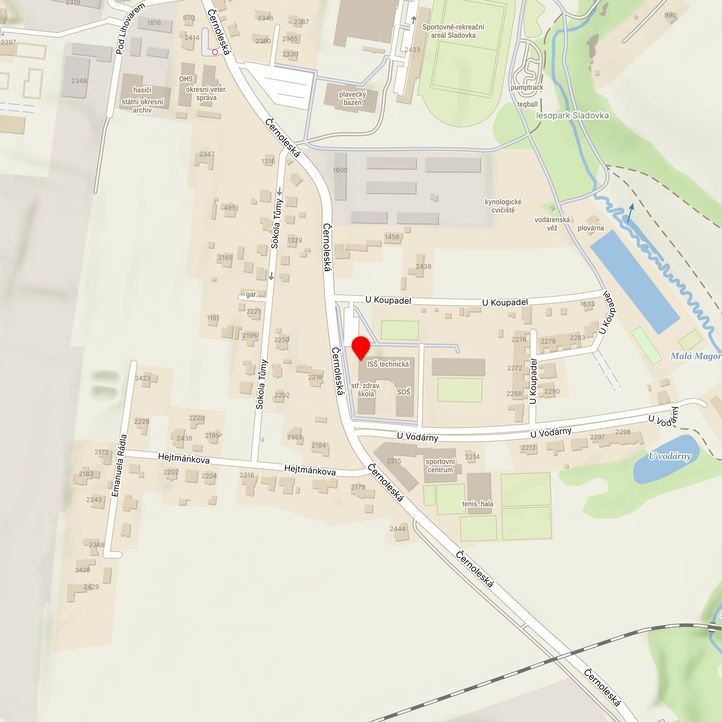 Mapa školy z Mapy.cz