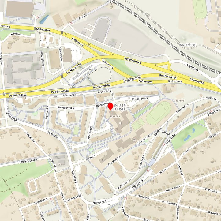 Mapa školy z Mapy.cz