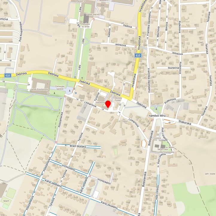 Mapa školy z Mapy.cz