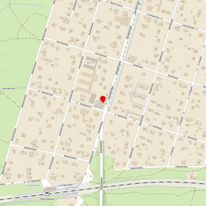 Mapa školy z Mapy.cz