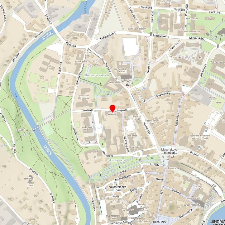Mapa školy z Mapy.cz