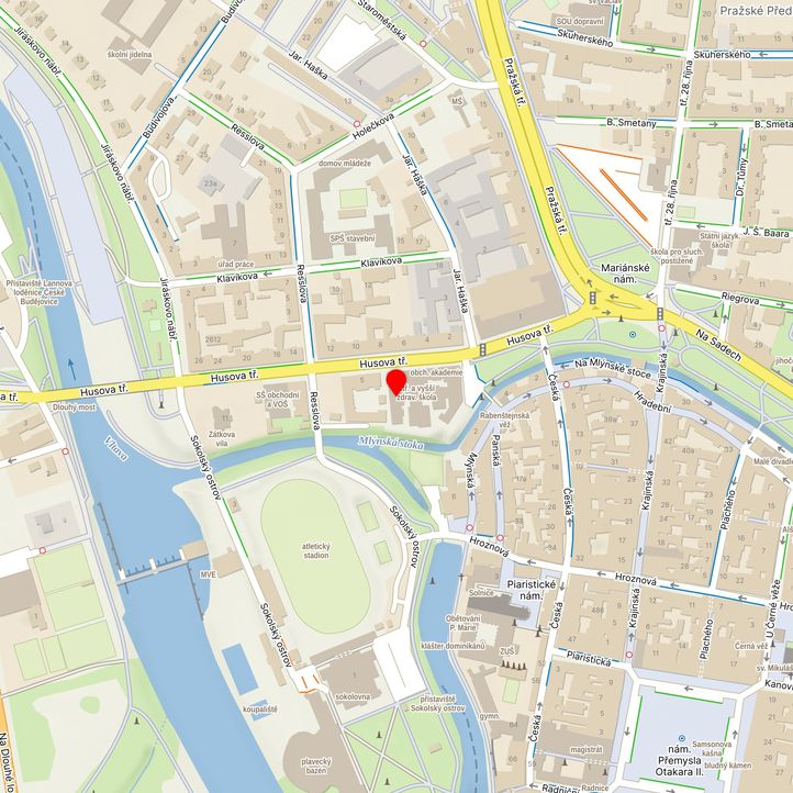 Mapa školy z Mapy.cz