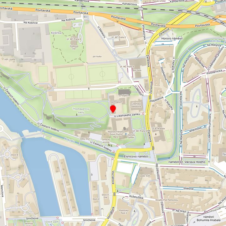 Mapa školy z Mapy.cz