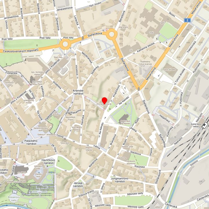 Mapa školy z Mapy.cz