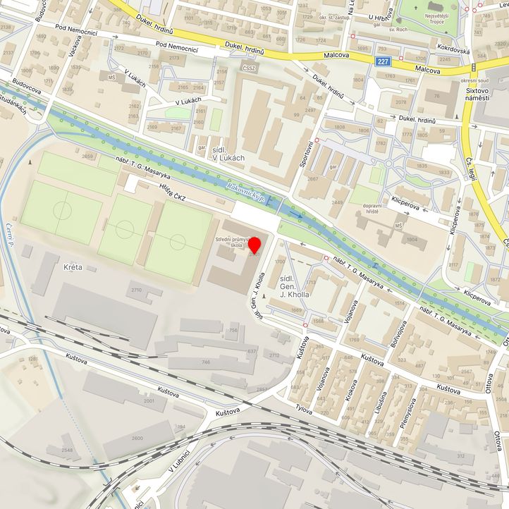 Mapa školy z Mapy.cz