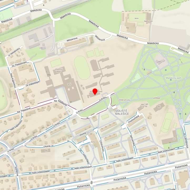 Mapa školy z Mapy.cz