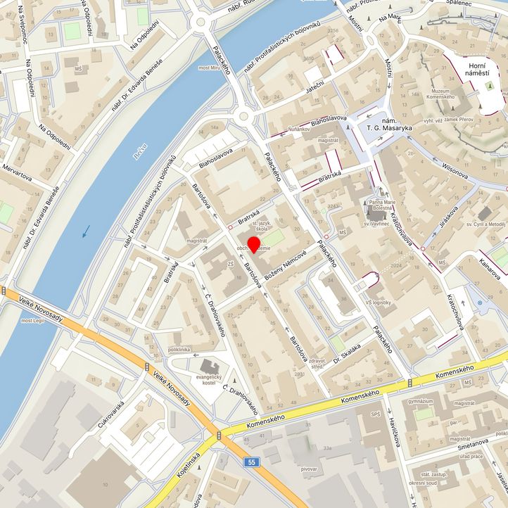 Mapa školy z Mapy.cz