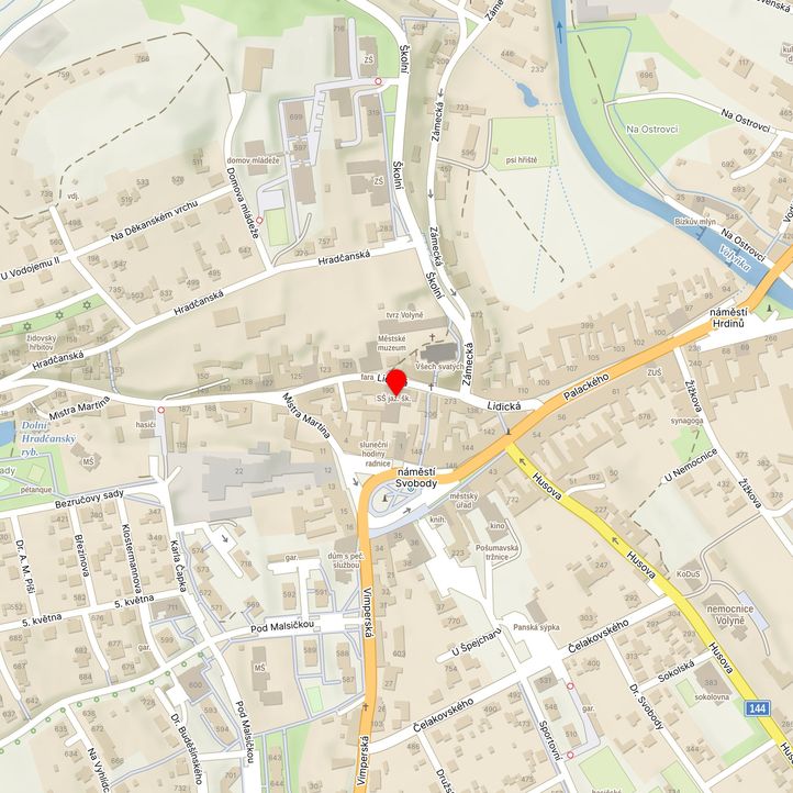 Mapa školy z Mapy.cz