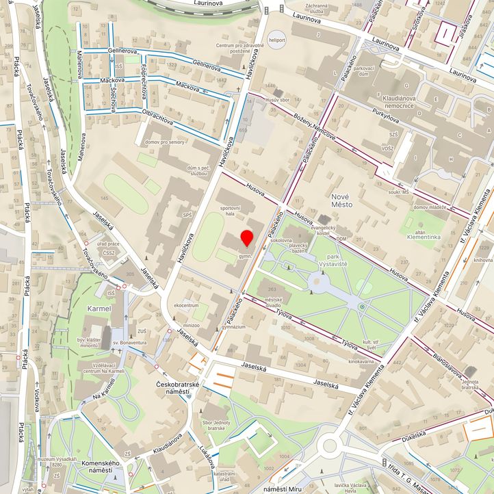 Mapa školy z Mapy.cz