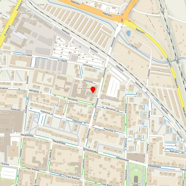 Mapa školy z Mapy.cz