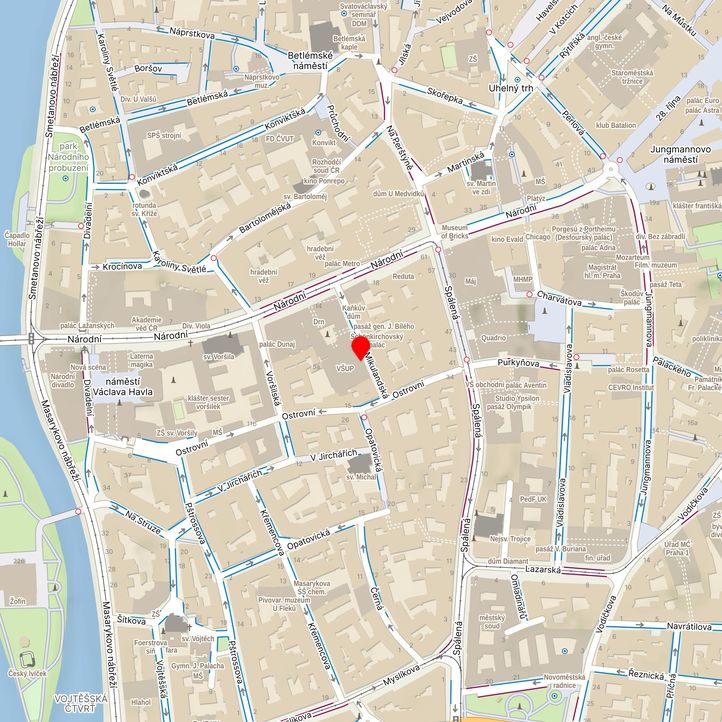 Mapa školy z Mapy.cz